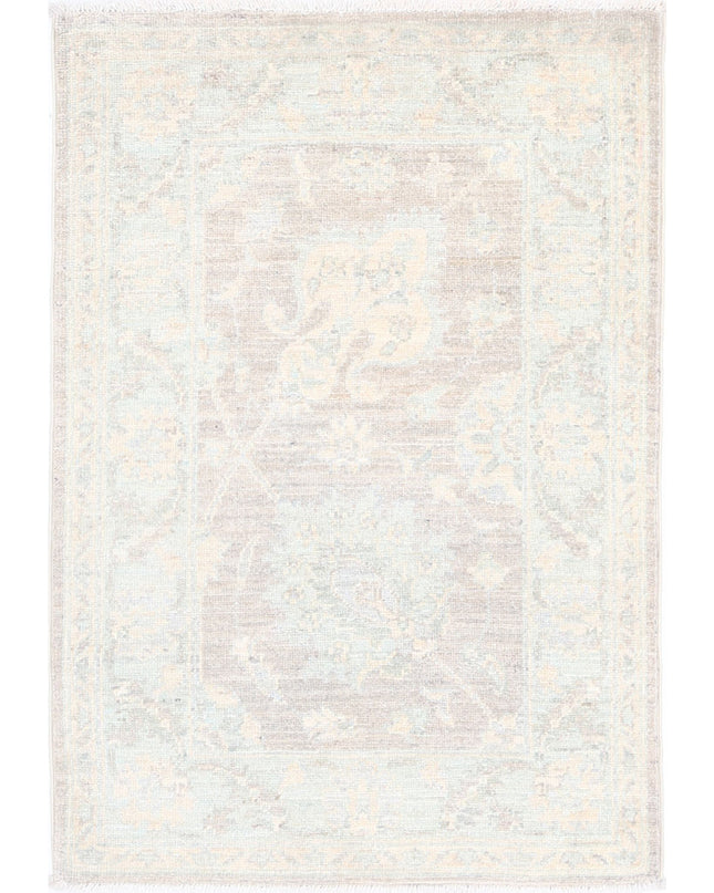 Serenity 2' 0" X 2' 11" Hand Knotted Wool Rug 2' 0" X 2' 11" (61 X 89) / Brown / Wool