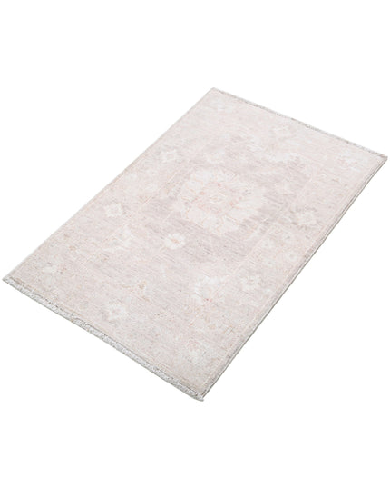 Serenity 1' 11" X 2' 11" Hand Knotted Wool Rug 1' 11" X 2' 11" (59 X 89) / Brown / Wool