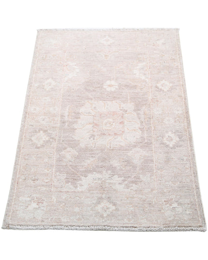 Serenity 1' 11" X 2' 11" Hand Knotted Wool Rug 1' 11" X 2' 11" (59 X 89) / Brown / Wool