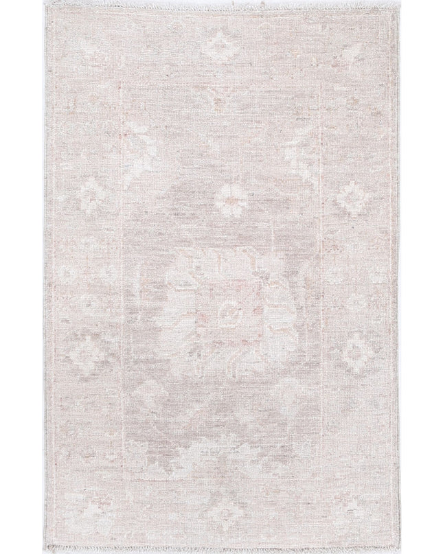Serenity 1' 11" X 2' 11" Hand Knotted Wool Rug 1' 11" X 2' 11" (59 X 89) / Brown / Wool