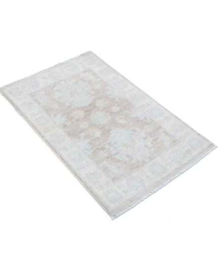 Serenity 2' 1" X 3' 3" Hand Knotted Wool Rug 2' 1" X 3' 3" (63 X 99) / Brown / Wool