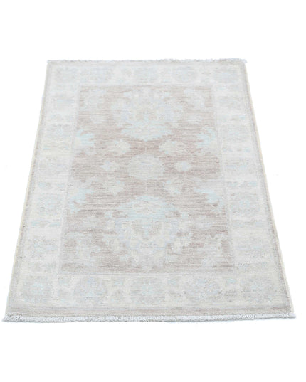 Serenity 2' 1" X 3' 3" Hand Knotted Wool Rug 2' 1" X 3' 3" (63 X 99) / Brown / Wool