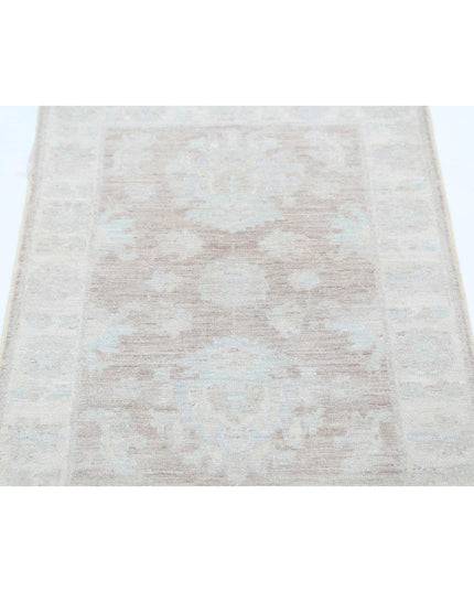 Serenity 2' 1" X 3' 3" Hand Knotted Wool Rug 2' 1" X 3' 3" (63 X 99) / Brown / Wool