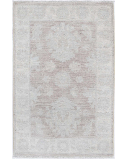 Serenity 2' 1" X 3' 3" Hand Knotted Wool Rug 2' 1" X 3' 3" (63 X 99) / Brown / Wool