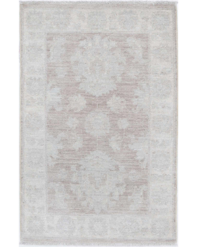 Serenity 2' 1" X 3' 3" Hand Knotted Wool Rug 2' 1" X 3' 3" (63 X 99) / Brown / Wool