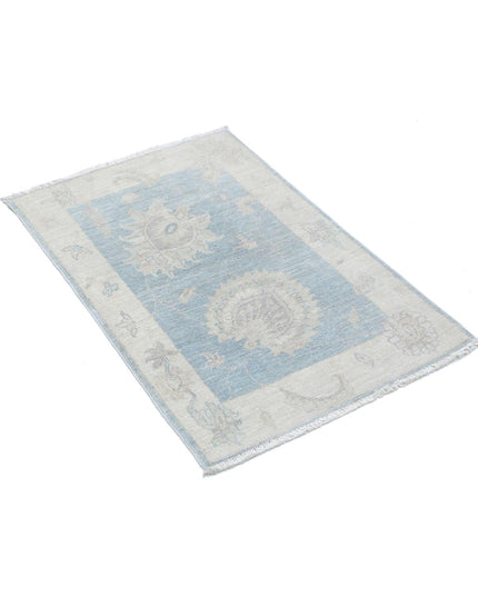 Serenity 2' 1" X 3' 1" Hand Knotted Wool Rug 2' 1" X 3' 1" (63 X 94) / Grey / Wool