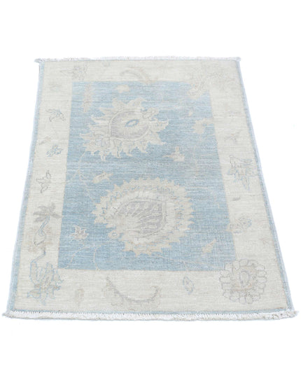 Serenity 2' 1" X 3' 1" Hand Knotted Wool Rug 2' 1" X 3' 1" (63 X 94) / Grey / Wool