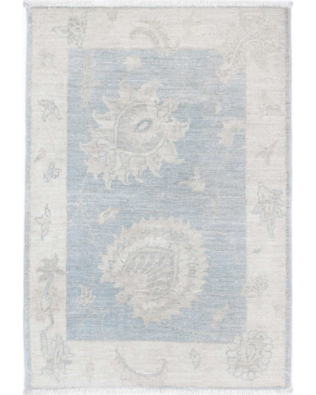 Serenity 2' 1" X 3' 1" Hand Knotted Wool Rug 2' 1" X 3' 1" (63 X 94) / Grey / Wool