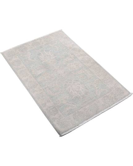 Serenity 2' 0" X 3' 0" Hand Knotted Wool Rug 2' 0" X 3' 0" (61 X 91) / Grey / Wool