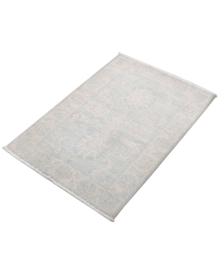 Serenity 2' 0" X 3' 0" Hand Knotted Wool Rug 2' 0" X 3' 0" (61 X 91) / Grey / Wool