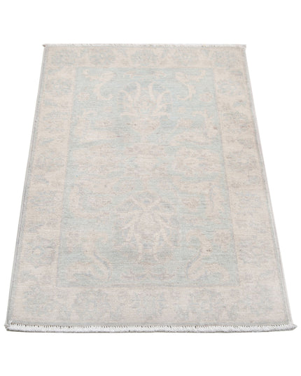 Serenity 2' 0" X 3' 0" Hand Knotted Wool Rug 2' 0" X 3' 0" (61 X 91) / Grey / Wool