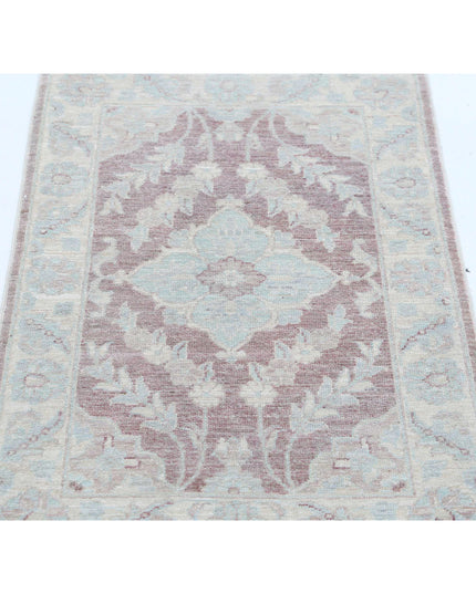 Serenity 2' 1" X 3' 2" Hand Knotted Wool Rug 2' 1" X 3' 2" (63 X 97) / Brown / Wool