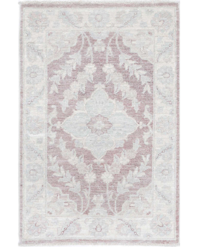 Serenity 2' 1" X 3' 2" Hand Knotted Wool Rug 2' 1" X 3' 2" (63 X 97) / Brown / Wool