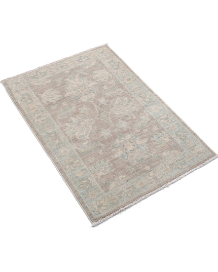 Serenity 2' 1" X 3' 1" Hand Knotted Wool Rug 2' 1" X 3' 1" (63 X 94) / Brown / Wool