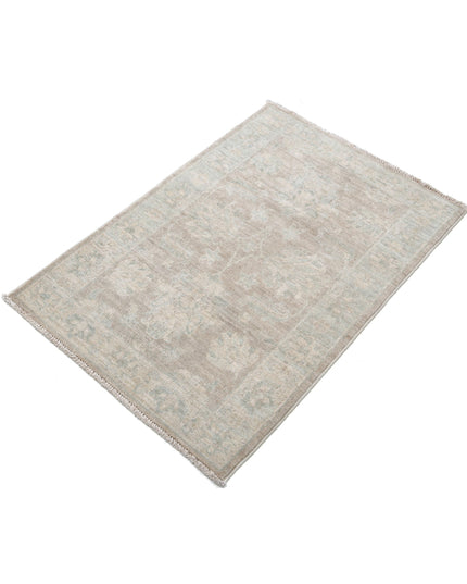 Serenity 2' 1" X 3' 1" Hand Knotted Wool Rug 2' 1" X 3' 1" (63 X 94) / Brown / Wool