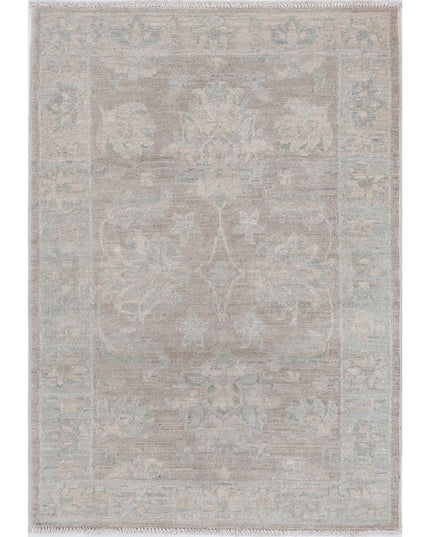 Serenity 2' 1" X 3' 1" Hand Knotted Wool Rug 2' 1" X 3' 1" (63 X 94) / Brown / Wool