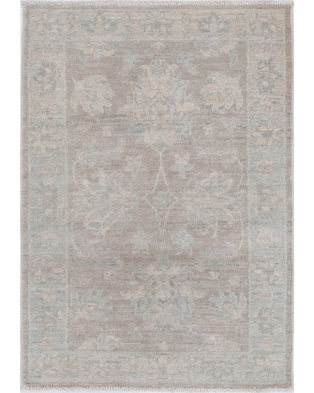 Serenity 2' 1" X 3' 1" Hand Knotted Wool Rug 2' 1" X 3' 1" (63 X 94) / Brown / Wool