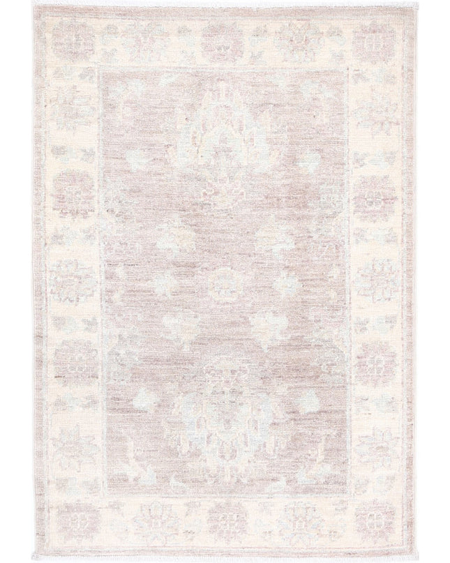 Serenity 2' 1" X 3' 0" Hand Knotted Wool Rug 2' 1" X 3' 0" (63 X 91) / Brown / Wool