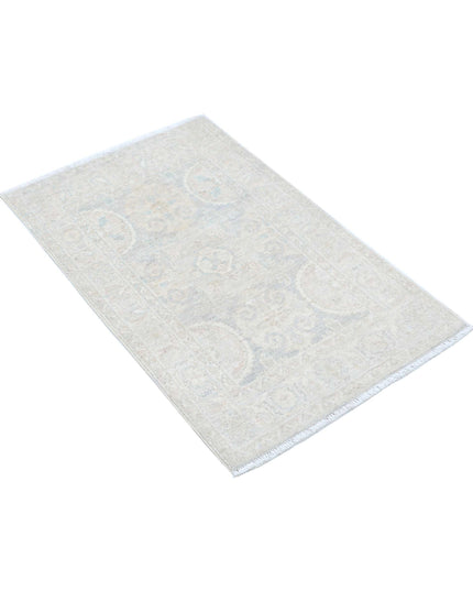 Serenity 2' 0" X 3' 1" Hand Knotted Wool Rug 2' 0" X 3' 1" (61 X 94) / Grey / Wool