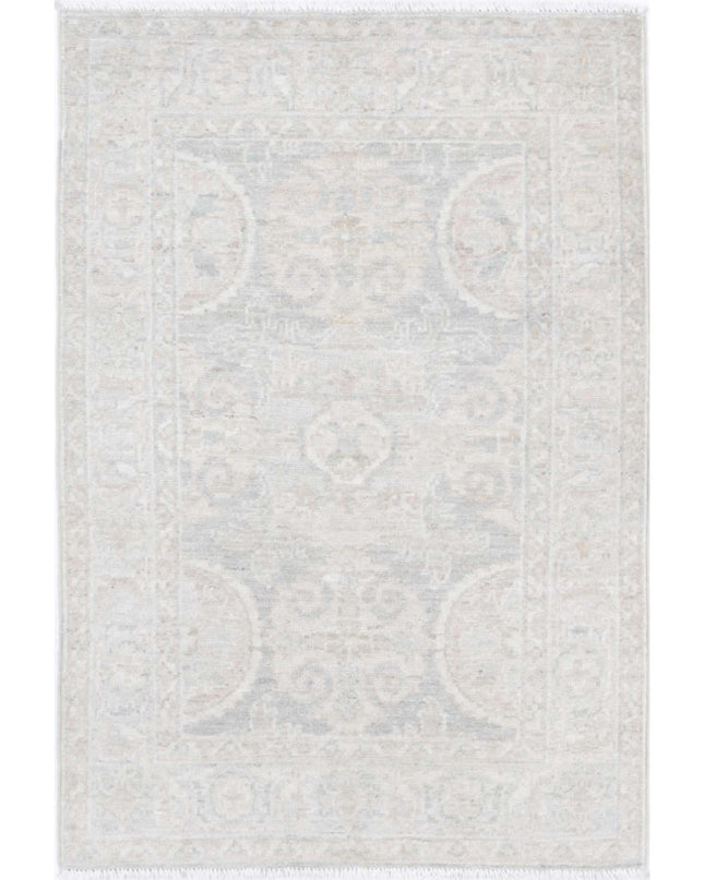 Serenity 2' 0" X 3' 1" Hand Knotted Wool Rug 2' 0" X 3' 1" (61 X 94) / Grey / Wool