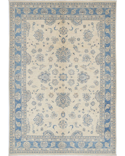 Serenity 5' 6" X 8' 1" Hand Knotted Wool Rug 5' 6" X 8' 1" (168 X 246) / Ivory / Wool