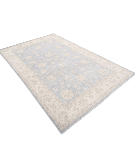Serenity 5' 5" X 8' 2" Hand Knotted Wool Rug 5' 5" X 8' 2" (165 X 249) / Grey / Wool