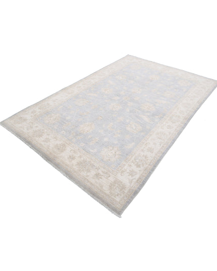 Serenity 5' 5" X 8' 2" Hand Knotted Wool Rug 5' 5" X 8' 2" (165 X 249) / Grey / Wool
