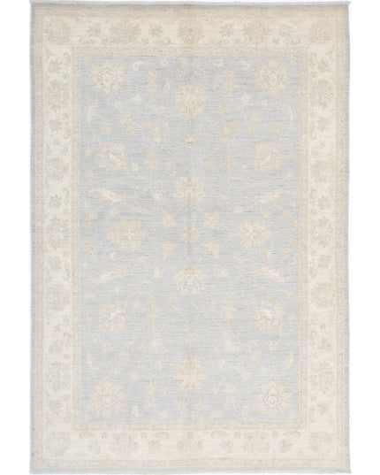 Serenity 5' 5" X 8' 2" Hand Knotted Wool Rug 5' 5" X 8' 2" (165 X 249) / Grey / Wool