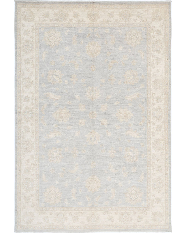 Serenity 5' 5" X 8' 2" Hand Knotted Wool Rug 5' 5" X 8' 2" (165 X 249) / Grey / Wool