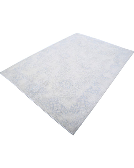 Serenity 5' 8" X 7' 11" Hand Knotted Wool Rug 5' 8" X 7' 11" (173 X 241) / Ivory / Wool