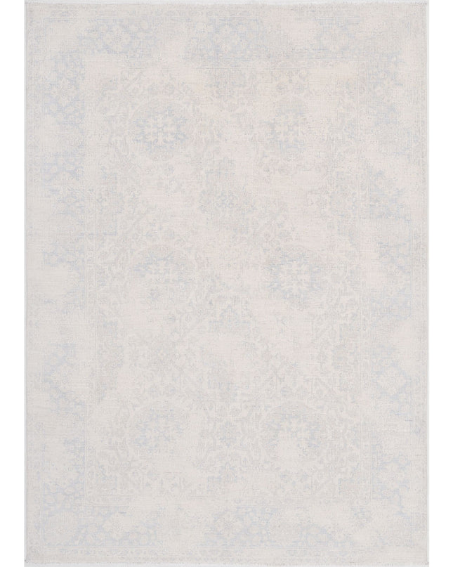Serenity 5' 8" X 7' 11" Hand Knotted Wool Rug 5' 8" X 7' 11" (173 X 241) / Ivory / Wool