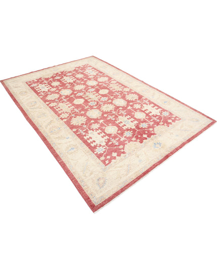 Serenity 5' 7" X 8' 0" Hand Knotted Wool Rug 5' 7" X 8' 0" (170 X 244) / Red / Wool