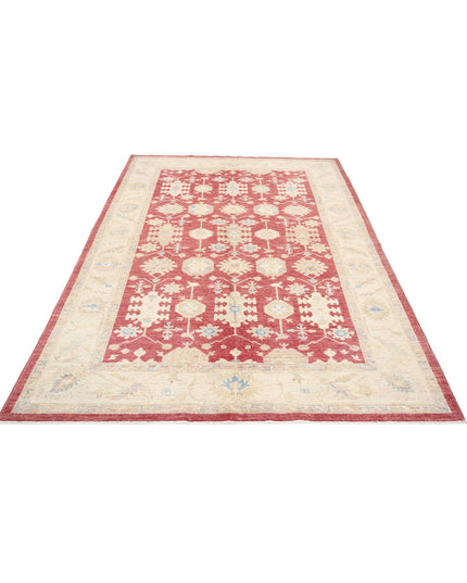 Serenity 5' 7" X 8' 0" Hand Knotted Wool Rug 5' 7" X 8' 0" (170 X 244) / Red / Wool