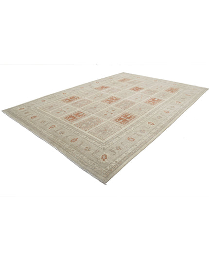 Serenity 9' 7" X 13' 6" Hand Knotted Wool Rug 9' 7" X 13' 6" (292 X 411) / Brown / Wool