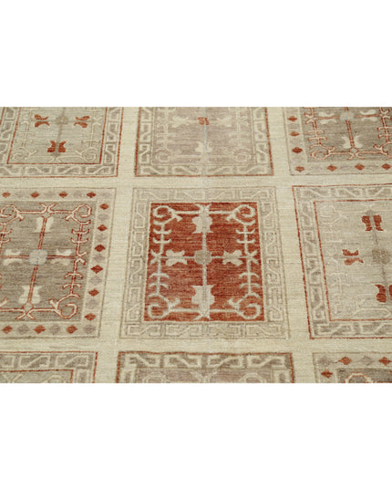 Serenity 9' 7" X 13' 6" Hand Knotted Wool Rug 9' 7" X 13' 6" (292 X 411) / Brown / Wool