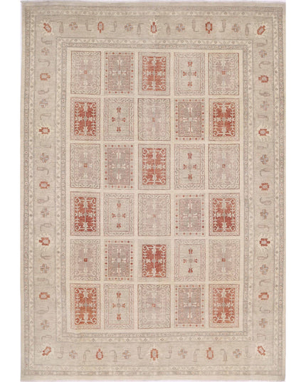 Serenity 9' 7" X 13' 6" Hand Knotted Wool Rug 9' 7" X 13' 6" (292 X 411) / Brown / Wool