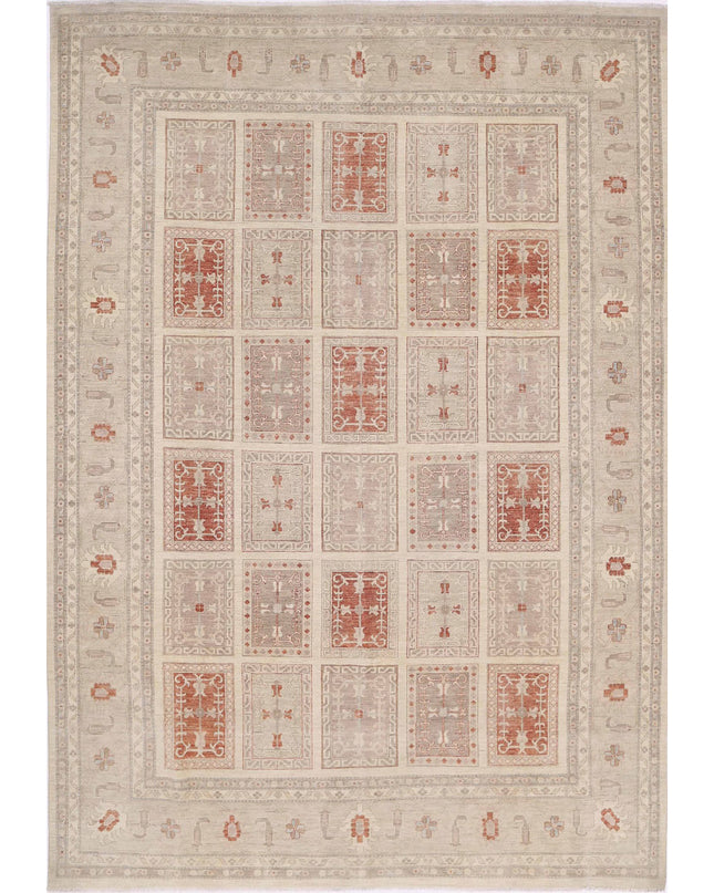 Serenity 9' 7" X 13' 6" Hand Knotted Wool Rug 9' 7" X 13' 6" (292 X 411) / Brown / Wool