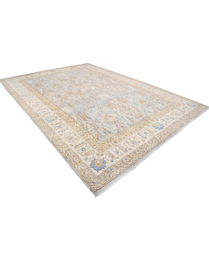 Serenity 9' 10" X 13' 10" Hand Knotted Wool Rug 9' 10" X 13' 10" (300 X 422) / Blue / Wool