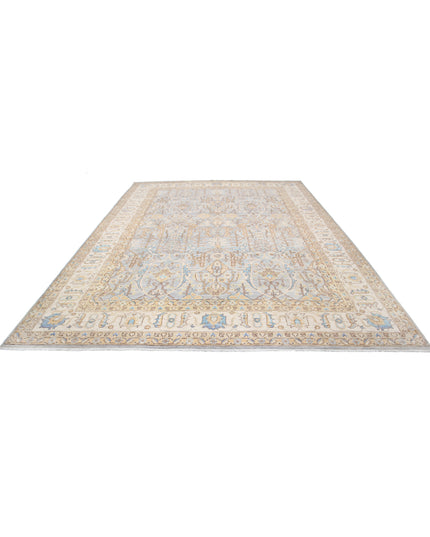 Serenity 9' 10" X 13' 10" Hand Knotted Wool Rug 9' 10" X 13' 10" (300 X 422) / Blue / Wool
