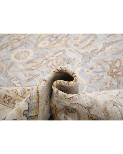 Serenity 9' 10" X 13' 10" Hand Knotted Wool Rug 9' 10" X 13' 10" (300 X 422) / Blue / Wool