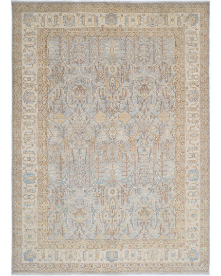 Serenity 9' 10" X 13' 10" Hand Knotted Wool Rug 9' 10" X 13' 10" (300 X 422) / Blue / Wool