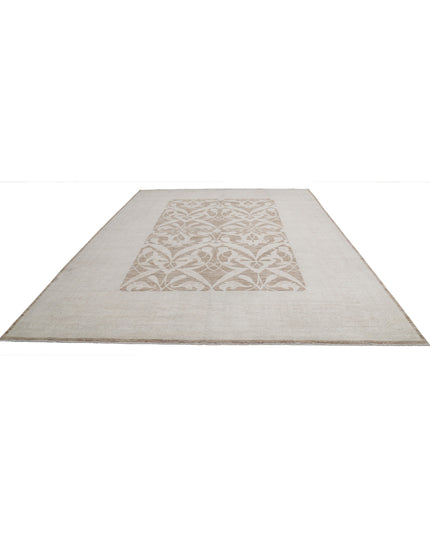 Serenity 9' 10" X 13' 7" Hand Knotted Wool Rug 9' 10" X 13' 7" (300 X 414) / Brown / Wool