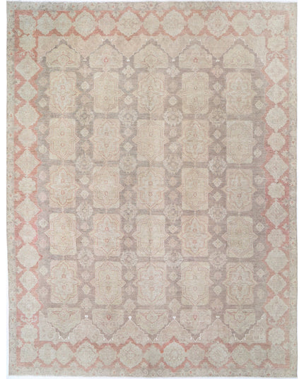 Serenity 9' 11" X 14' 2" Hand Knotted Wool Rug 9' 11" X 14' 2" (302 X 432) / Brown / Wool