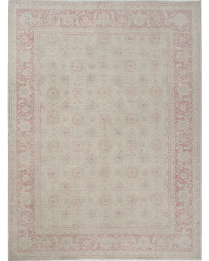 Serenity 9' 11" X 13' 1" Hand Knotted Wool Rug 9' 11" X 13' 1" (302 X 399) / Ivory / Wool