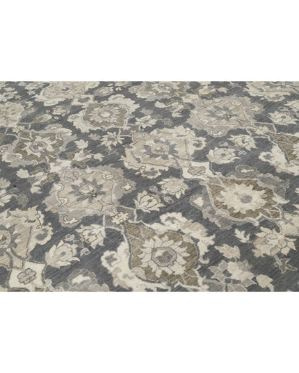 Serenity 11' 9" X 17' 6" Hand Knotted Wool Rug 11' 9" X 17' 6" (358 X 533) / Grey / Wool