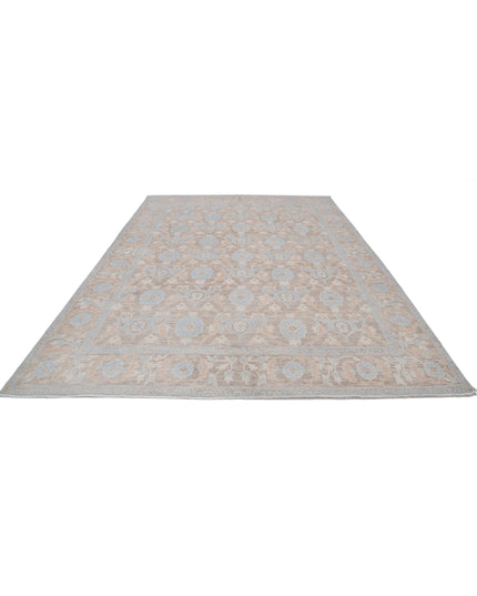 Serenity 8' 9" X 12' 9" Hand Knotted Wool Rug 8' 9" X 12' 9" (267 X 389) / Brown / Wool
