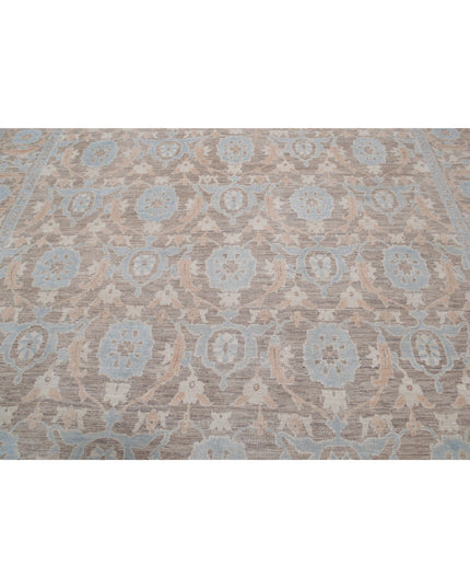 Serenity 8' 9" X 12' 9" Hand Knotted Wool Rug 8' 9" X 12' 9" (267 X 389) / Brown / Wool