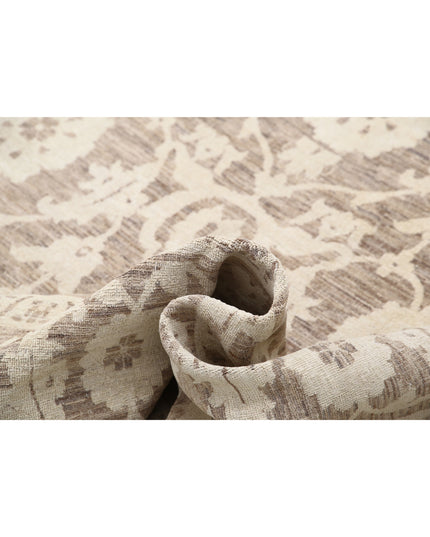 Serenity 8' 9" X 12' 9" Hand Knotted Wool Rug 8' 9" X 12' 9" (267 X 389) / Brown / Wool