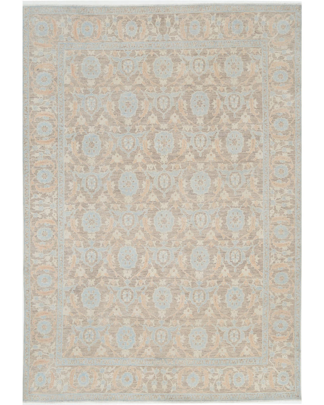 Serenity 8' 9" X 12' 9" Hand Knotted Wool Rug 8' 9" X 12' 9" (267 X 389) / Brown / Wool