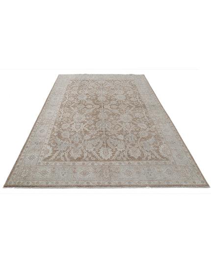 Serenity 6' 2" X 8' 9" Hand Knotted Wool Rug 6' 2" X 8' 9" (188 X 267) / Brown / Wool